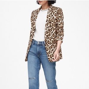 Banana Republic Leopard Print Blazer